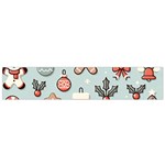 Christmas Cartoon Pattern Small Premium Plush Fleece Scarf