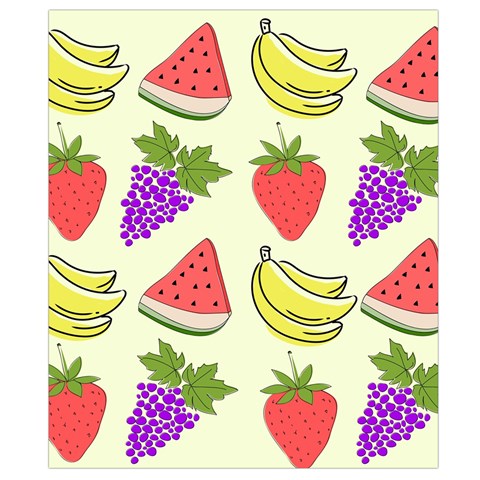 Fruits Pattern Background Food Waist Pouch (Small) from ArtsNow.com Back Strap