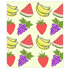 Fruits Pattern Background Food Waist Pouch (Large) from ArtsNow.com Back Strap