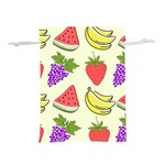 Fruits Pattern Background Food Lightweight Drawstring Pouch (M)
