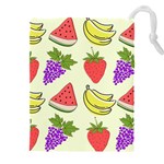 Fruits Pattern Background Food Drawstring Pouch (4XL)