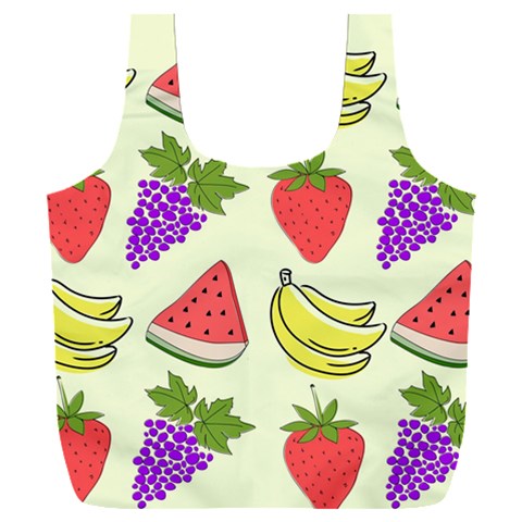 Fruits Pattern Background Food Full Print Recycle Bag (XXXL) from ArtsNow.com Front