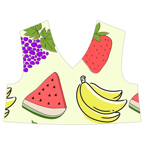 Fruits Pattern Background Food Kids  Midi Sailor Dress from ArtsNow.com Front Top