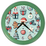 Christmas Decoration Angel Color Wall Clock