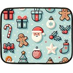 Christmas Decoration Angel Two Sides Fleece Blanket (Mini)