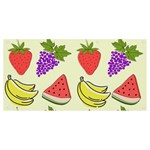 Fruits Pattern Background Food Banner and Sign 8  x 4 