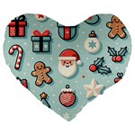 Christmas Decoration Angel Large 19  Premium Heart Shape Cushions