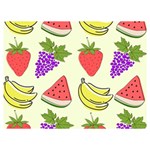 Fruits Pattern Background Food Two Sides Premium Plush Fleece Blanket (Extra Small)