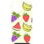Fruits Pattern Background Food iPhone 14 Black UV Print Case