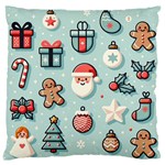 Christmas Decoration Angel Large Premium Plush Fleece Cushion Case (One Side)
