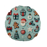 Christmas Decoration Angel Standard 15  Premium Flano Round Cushions