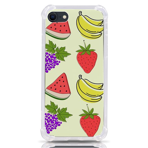 Fruits Pattern Background Food iPhone SE from ArtsNow.com Front