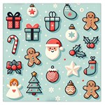 Christmas Decoration Angel Square Satin Scarf (36  x 36 )