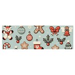 Christmas Cartoon Pattern Banner and Sign 6  x 2 
