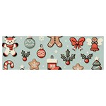 Christmas Cartoon Pattern Banner and Sign 12  x 4 