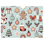 Christmas Cartoon Pattern Two Sides Premium Plush Fleece Blanket (Extra Small)