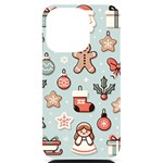 Christmas Cartoon Pattern iPhone 14 Pro Black UV Print Case