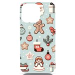 Christmas Cartoon Pattern iPhone 14 Pro Max Black UV Print Case
