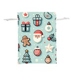 Christmas Decoration Angel Lightweight Drawstring Pouch (M)