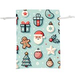 Christmas Decoration Angel Lightweight Drawstring Pouch (XL)