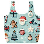 Christmas Decoration Angel Full Print Recycle Bag (XXL)