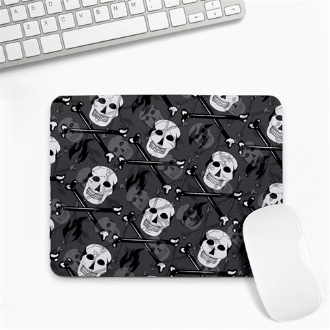 Skull Skeleton Pattern Texture Small Mousepad from ArtsNow.com Front