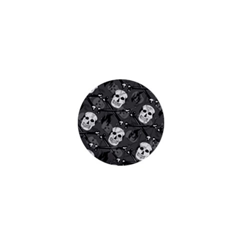 Skull Skeleton Pattern Texture 1  Mini Magnets from ArtsNow.com Front