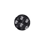 Skull Skeleton Pattern Texture 1  Mini Magnets