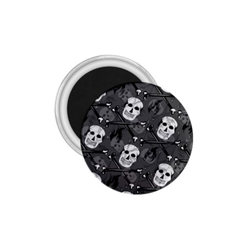 Skull Skeleton Pattern Texture 1.75  Magnets from ArtsNow.com Front