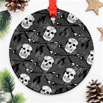 Skull Skeleton Pattern Texture Ornament (Round)