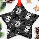 Skull Skeleton Pattern Texture Ornament (Star)
