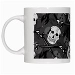 Skull Skeleton Pattern Texture White Mug