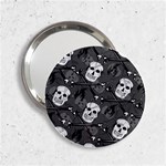 Skull Skeleton Pattern Texture 2.25  Handbag Mirrors