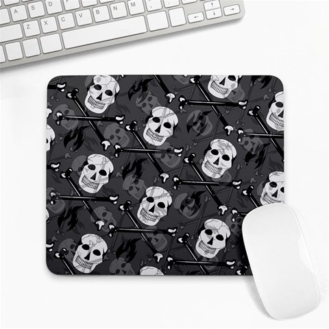 Skull Skeleton Pattern Texture Large Mousepad from ArtsNow.com Front