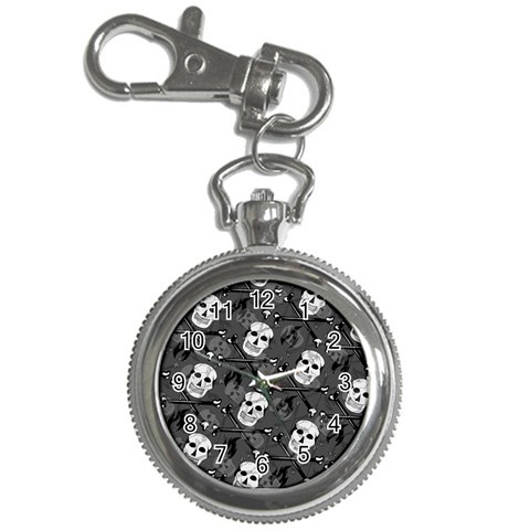 Skull Skeleton Pattern Texture Key Chain Watches from ArtsNow.com Front