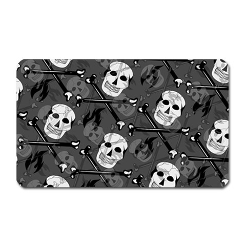 Skull Skeleton Pattern Texture Magnet (Rectangular) from ArtsNow.com Front