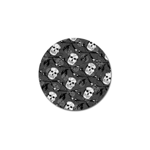 Skull Skeleton Pattern Texture Golf Ball Marker (10 pack) from ArtsNow.com Front
