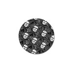 Skull Skeleton Pattern Texture Golf Ball Marker (10 pack)