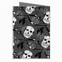 Skull Skeleton Pattern Texture Greeting Card from ArtsNow.com Right