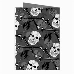 Skull Skeleton Pattern Texture Greeting Cards (Pkg of 8) from ArtsNow.com Right