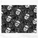 Skull Skeleton Pattern Texture Rectangular Jigsaw Puzzl