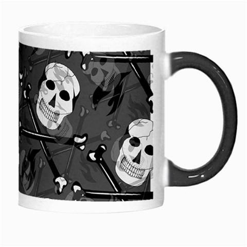 Skull Skeleton Pattern Texture Morph Mug from ArtsNow.com Right