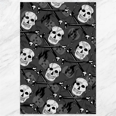 Skull Skeleton Pattern Texture Canvas 12  x 18  from ArtsNow.com 11.88 x17.36  Canvas - 1