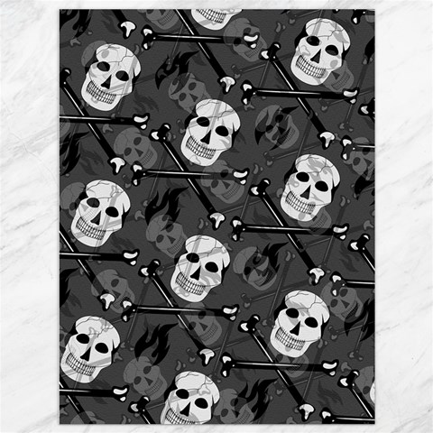 Skull Skeleton Pattern Texture Canvas 36  x 48  from ArtsNow.com 35.26 x46.15  Canvas - 1