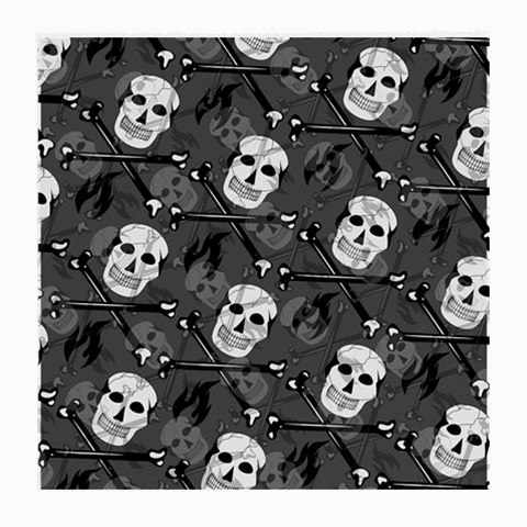 Skull Skeleton Pattern Texture Medium Glasses Cloth (2 Sides) from ArtsNow.com Front