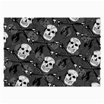 Skull Skeleton Pattern Texture Large Glasses Cloth (2 Sides)