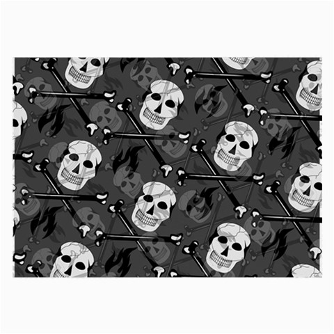 Skull Skeleton Pattern Texture Large Glasses Cloth (2 Sides) from ArtsNow.com Back