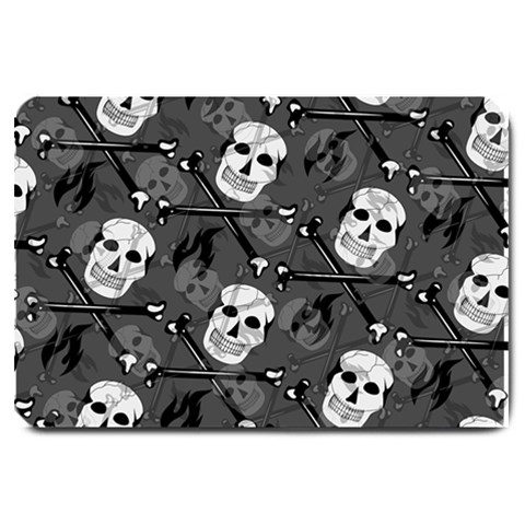 Skull Skeleton Pattern Texture Large Doormat from ArtsNow.com 30 x20  Door Mat