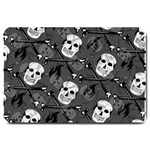 Skull Skeleton Pattern Texture Large Doormat