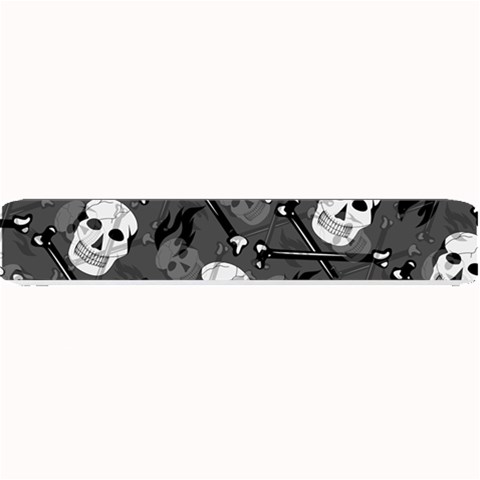 Skull Skeleton Pattern Texture Small Bar Mat from ArtsNow.com 24 x4  Bar Mat